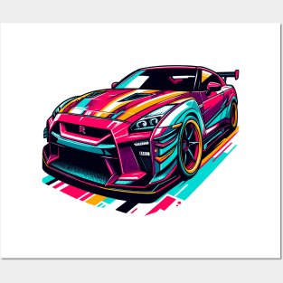 Nissan GTR Posters and Art